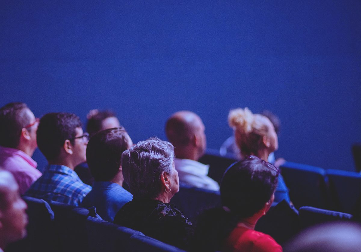 People sitting in a theatre